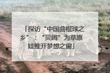 探访“中国曲棍球之乡”：“贝阔”为草原娃推开梦想之窗