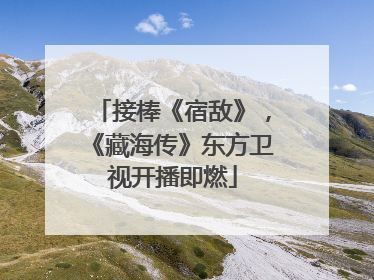 接棒《宿敌》，《藏海传》东方卫视开播即燃
