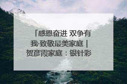 感恩奋进 双争有我·致敬最美家庭｜贺彦霞家庭：银针彩线绣出好日子