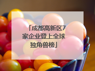 成都高新区7家企业登上全球独角兽榜