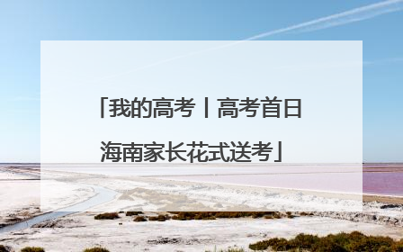 我的高考丨高考首日 海南家长花式送考
