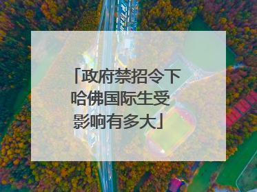 政府禁招令下 哈佛国际生受影响有多大
