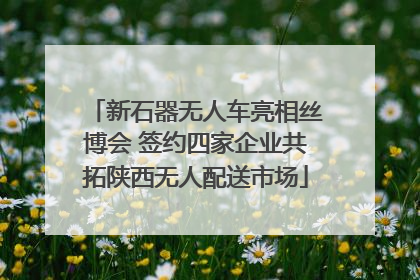 新石器无人车亮相丝博会 签约四家企业共拓陕西无人配送市场