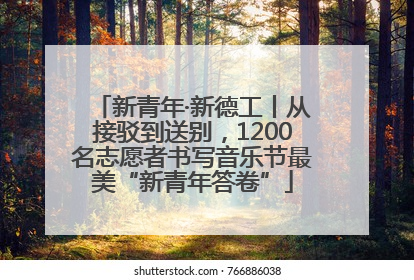 新青年·新德工丨从接驳到送别，1200名志愿者书写音乐节最美“新青年答卷”