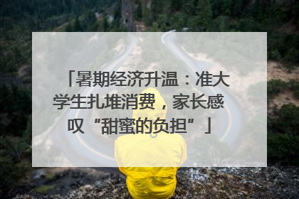 暑期经济升温：准大学生扎堆消费，家长感叹“甜蜜的负担”