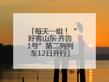 每天一组！“好客山东·齐鲁1号”第二列列车12日开行