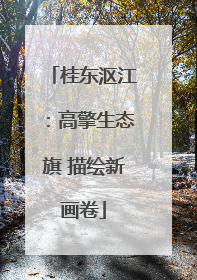 桂东沤江：高擎生态旗 描绘新画卷