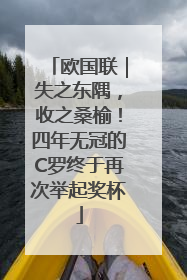 欧国联｜失之东隅，收之桑榆！四年无冠的C罗终于再次举起奖杯