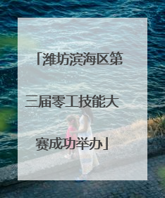 潍坊滨海区第三届零工技能大赛成功举办