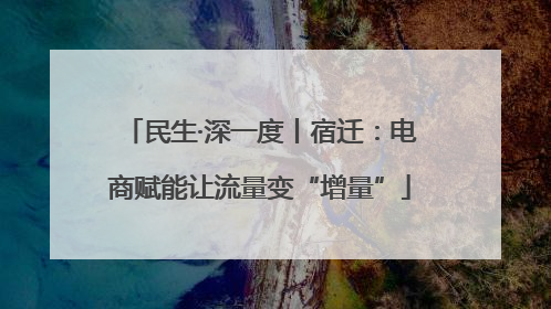 民生·深一度丨宿迁：电商赋能让流量变“增量”