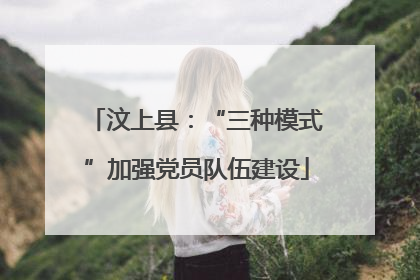 汶上县：“三种模式”加强党员队伍建设