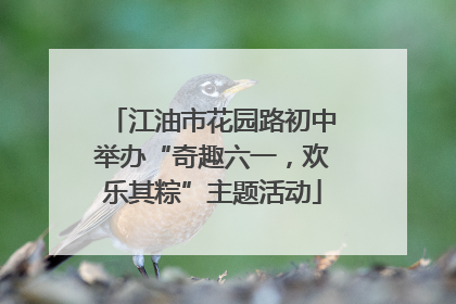 江油市花园路初中举办“奇趣六一，欢乐其粽”主题活动