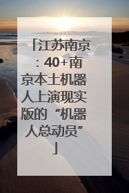 江苏南京：40+南京本土机器人上演现实版的“机器人总动员”