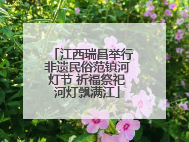 江西瑞昌举行非遗民俗范镇河灯节 祈福祭祀河灯飘满江