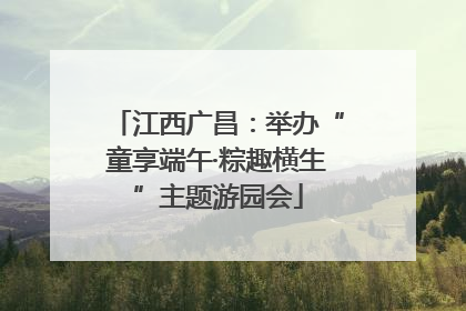 江西广昌：举办“童享端午·粽趣横生”主题游园会