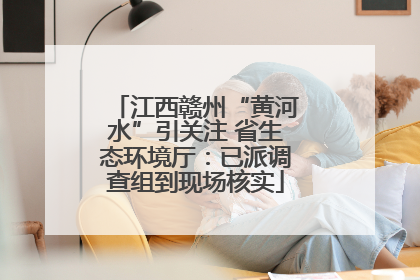 江西赣州“黄河水”引关注 省生态环境厅：已派调查组到现场核实