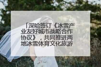 深哈签订《冰雪产业友好城市战略合作协议》，共同推进两地冰雪体育文化旅游高质量发展