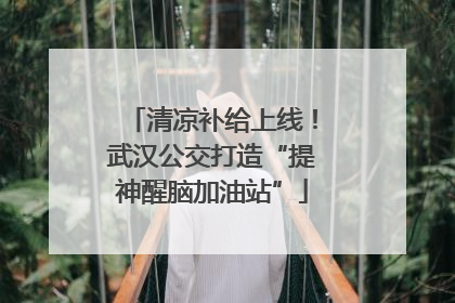 清凉补给上线！武汉公交打造“提神醒脑加油站”