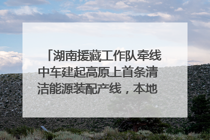 湖南援藏工作队牵线中车建起高原上首条清洁能源装配产线，本地大学生成车间检验员