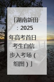 湖南新田：2025年高考首日 考生自信步入考场（组图）