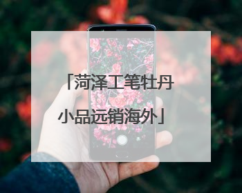 菏泽工笔牡丹小品远销海外