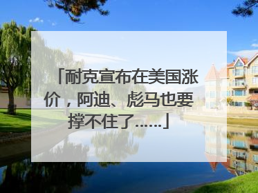 耐克宣布在美国涨价，阿迪、彪马也要撑不住了……