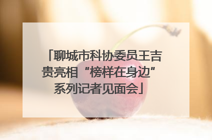 聊城市科协委员王吉贵亮相“榜样在身边”系列记者见面会
