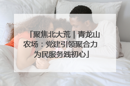 聚焦北大荒｜青龙山农场：党建引领聚合力 为民服务践初心