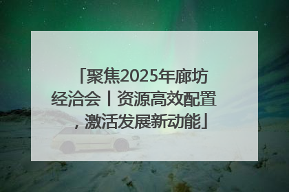 聚焦2025年廊坊经洽会丨资源高效配置，激活发展新动能