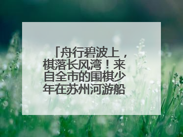 舟行碧波上，棋落长风湾！来自全市的围棋少年在苏州河游船上展开对决