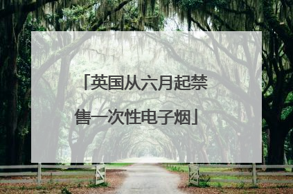 英国从六月起禁售一次性电子烟