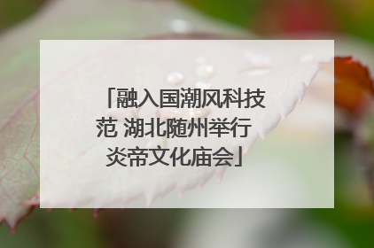 融入国潮风科技范 湖北随州举行炎帝文化庙会