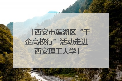 西安市莲湖区“千企高校行”活动走进西安理工大学