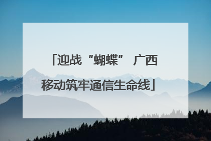 迎战“蝴蝶” 广西移动筑牢通信生命线