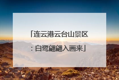 连云港云台山景区：白鹭翩翩入画来