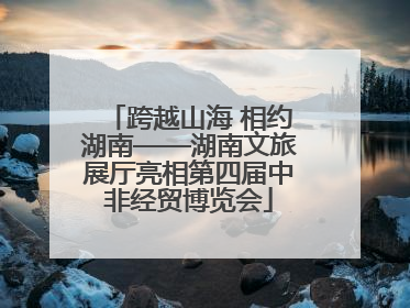 跨越山海 相约湖南——湖南文旅展厅亮相第四届中非经贸博览会