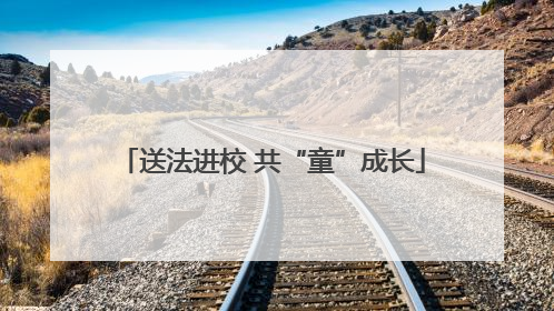 送法进校 共“童”成长