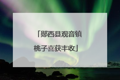 郧西县观音镇桃子喜获丰收