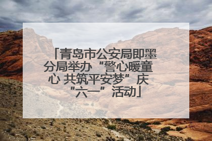 青岛市公安局即墨分局举办“警心暖童心 共筑平安梦”庆“六一”活动