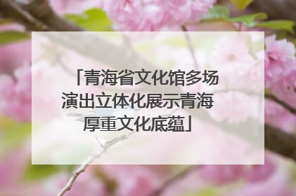 青海省文化馆多场演出立体化展示青海厚重文化底蕴