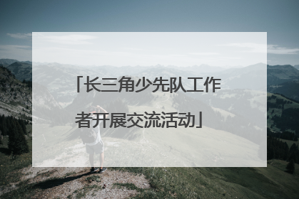 长三角少先队工作者开展交流活动