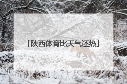 陕西体育比天气还热