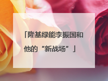隆基绿能李振国和他的“新战场”