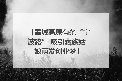 雪域高原有条“宁波路” 吸引藏族姑娘萌发创业梦