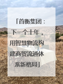 首衡集团：下一个十年，用智慧物流构建商贸流通体系新格局