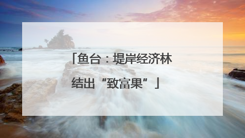 鱼台：堤岸经济林结出“致富果”