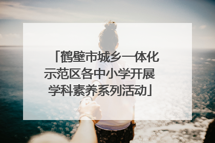 鹤壁市城乡一体化示范区各中小学开展学科素养系列活动