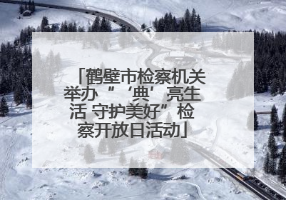 鹤壁市检察机关举办“‘典’亮生活 守护美好”检察开放日活动