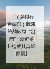 （乡村行·看振兴）毗邻统战破局“出圈” 浙沪乡村绘就共富新图景