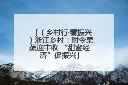 （乡村行·看振兴）浙江乡村：时令果蔬迎丰收 “甜蜜经济”促振兴
